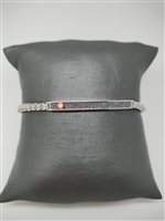 Bracelet Zancan Man in Silver Diamante 0.015 Ct ESB303R - ESB303R